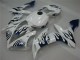 Branco Azul Chama Carenagem Moto Yamaha R1 04-06 Branco Azul Chama Carenagem Moto Yamaha R1 04-06