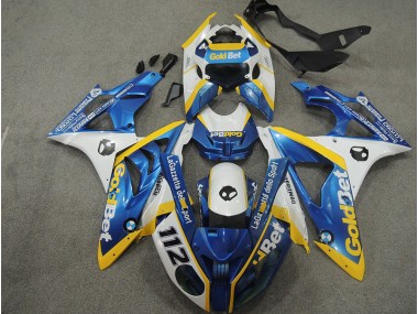 Branco Azul GoldBet 112 Carenagem Moto BMW S1000RR 09-14