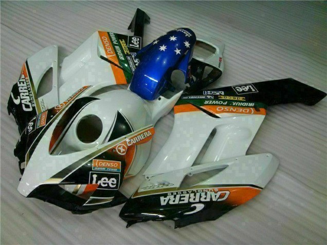 Branco Azul Kit Carenagem Moto Honda CBR 1000RR 04-05