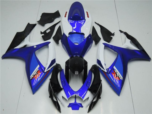 Branco Azul Kit Carenagem Moto Suzuki GSXR 600 / 750 K6 06-07