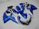 Branco Azul Kit Carenagem Moto Suzuki GSXR 600 / 750 K8 08-10 Branco Azul Kit Carenagem Moto Suzuki GSXR 600 / 750 K8 08-10