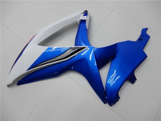 Branco Azul Kit Carenagem Moto Suzuki GSXR 600 / 750 K8 08-10 Branco Azul Kit Carenagem Moto Suzuki GSXR 600 / 750 K8 08-10