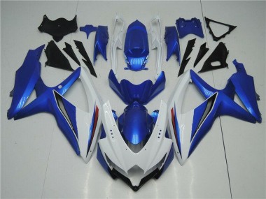 Branco Azul Kit Carenagem Moto Suzuki GSXR 600 / 750 K8 08-10