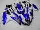 Branco Azul Kit Completo Carenagem Moto Suzuki GSXR 600 / 750 K8 08-10 Branco Azul Kit Completo Carenagem Moto Suzuki GSXR 600 / 750 K8 08-10