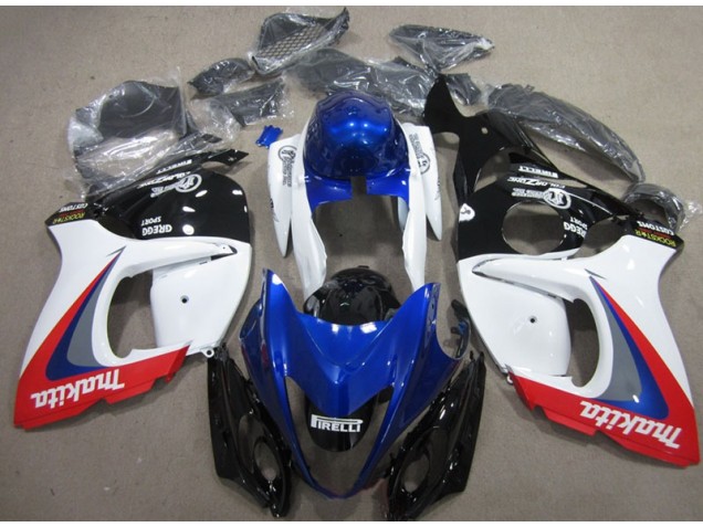 Branco Azul Makita Carenagem Moto Suzuki GSXR 1300 Hayabusa 08-19