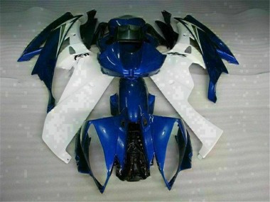 Branco Azul Moto Plástico Yamaha R6 06-07