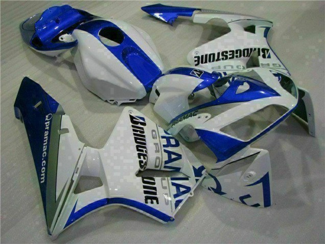 Branco Azul Moto Plásticos Honda CBR 600RR 05-06 Branco Azul Moto Plásticos Honda CBR 600RR 05-06