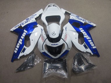 Branco Azul Motul Carenagem Moto Suzuki GSXR 750 K1 K2 K3 01-03