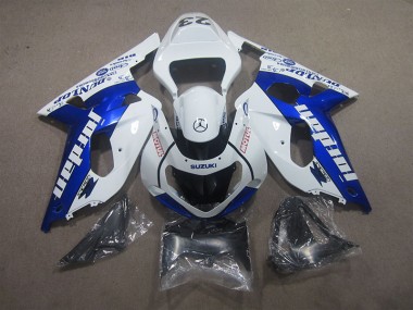 Branco Azul Motul Carroçaria Moto Suzuki GSXR 600 K1 K2 K3 01-03
