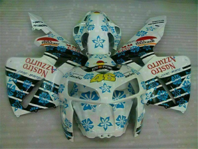 Branco Azul Nastro Azzurro 46 Abs Moto Plástico Honda CBR 600RR 05-06 Branco Azul Nastro Azzurro 46 Abs Moto Plástico Honda CBR 600RR 05-06