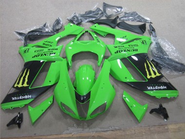 Branco Azul Ninja Carenagem Moto Kawasaki ZX6R 07-08