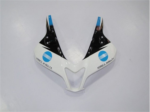 Branco Azul Preto Carenagem Moto Honda CBR 600RR 09-12 Branco Azul Preto Carenagem Moto Honda CBR 600RR 09-12