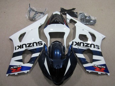 Branco Azul Preto Decalque Carenagem Moto Suzuki GSXR 1000 K3 03-04
