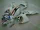 Branco Azul R 2 Carenagem Moto Honda CBR 600RR 03-04 Branco Azul R 2 Carenagem Moto Honda CBR 600RR 03-04