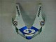 Branco Azul R 2 Carenagem Moto Honda CBR 600RR 03-04 Branco Azul R 2 Carenagem Moto Honda CBR 600RR 03-04