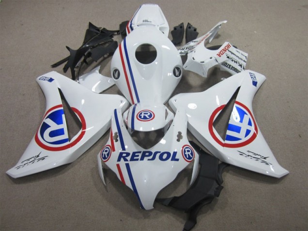 Branco Azul Repsol Kits Carenagem Moto Honda CBR 1000RR 08-11 Branco Azul Repsol Kits Carenagem Moto Honda CBR 1000RR 08-11
