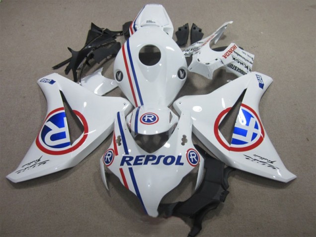 Branco Azul Repsol Kits Completo Carenagem Moto Honda CBR 1000RR 08-11 Branco Azul Repsol Kits Completo Carenagem Moto Honda CBR 1000RR 08-11