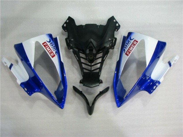 Branco Azul Sterilgarda Volvo Carenagem Moto Yamaha R6 08-16 Branco Azul Sterilgarda Volvo Carenagem Moto Yamaha R6 08-16