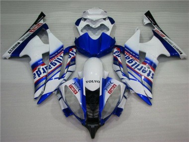 Branco Azul Sterilgarda Volvo Carenagem Moto Yamaha R6 08-16