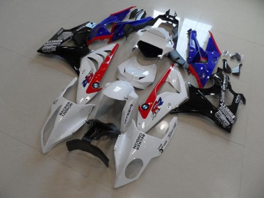Branco Azul Vermelho Becker Carbon Carenagem Moto BMW S1000RR 09-14