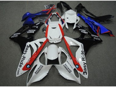 Branco Azul Vermelho Carenagem Moto BMW S1000RR 09-14