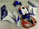 Branco Azul Vermelho Carenagem Moto Honda CBR 1000RR 04-05 Branco Azul Vermelho Carenagem Moto Honda CBR 1000RR 04-05