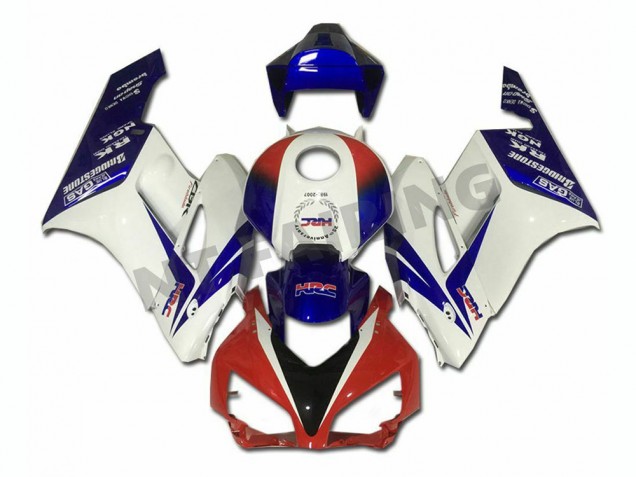 Branco Azul Vermelho Carenagem Moto Honda CBR 1000RR 04-05 Branco Azul Vermelho Carenagem Moto Honda CBR 1000RR 04-05