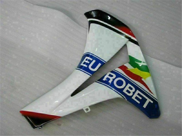 Branco Azul Vermelho Eurobet Lee Carenagem Moto Honda CBR 1000RR 08-11 Branco Azul Vermelho Eurobet Lee Carenagem Moto Honda CBR 1000RR 08-11