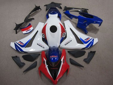 Branco Azul Vermelho HRC Kits Carenagem Moto Honda CBR 1000RR 08-11