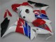 Branco Azul Vermelho Moto Plásticos Honda CBR 1000RR 12-16 Branco Azul Vermelho Moto Plásticos Honda CBR 1000RR 12-16