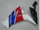 Branco Azul Vermelho Moto Plásticos Honda CBR 1000RR 12-16 Branco Azul Vermelho Moto Plásticos Honda CBR 1000RR 12-16