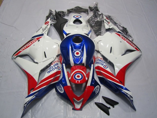 Branco Azul Vermelho Moto Plásticos Honda CBR 600RR 09-12 Branco Azul Vermelho Moto Plásticos Honda CBR 600RR 09-12