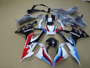 Branco Azul Vermelho Preto Carenagem Moto BMW S1000RR 19-21