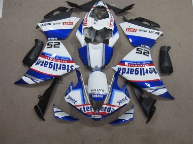 Branco Azul Volvo Sterilgarda 25 Carenagem Moto Yamaha R1 12-14