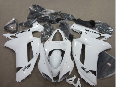 Branco Carenagem Moto Kawasaki ZX6R 07-08