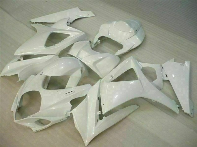Branco Carenagem Moto Suzuki GSXR 1000 K7 07-08 Branco Carenagem Moto Suzuki GSXR 1000 K7 07-08