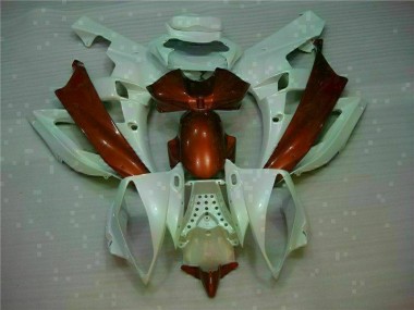 Branco Castanho Carenagem Moto Yamaha R6 06-07