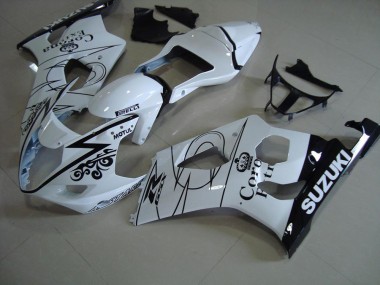 Branco Corona Carenagem Moto Suzuki GSXR 1000 K3 03-04