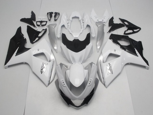Branco Estilo OEM Carenagem Moto Suzuki GSXR 1000 17-23 Branco Estilo OEM Carenagem Moto Suzuki GSXR 1000 17-23