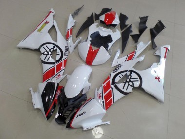 Branco & Grande Yamaha Logo Carenagem Moto Yamaha R6 08-16