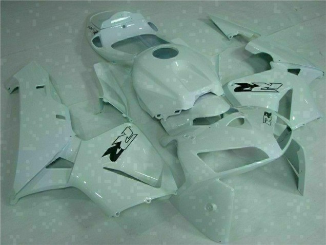 Branco Kit Carenagem Moto Honda CBR 600RR 05-06 Branco Kit Carenagem Moto Honda CBR 600RR 05-06
