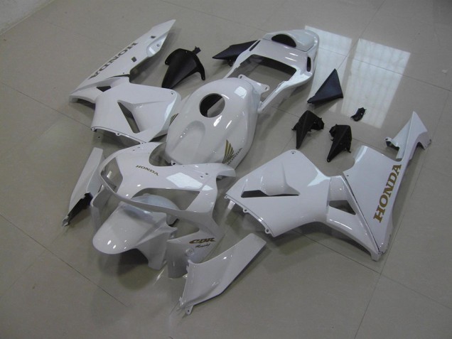 Branco Kit Carenagem Moto Honda CBR 600RR 07-08 Branco Kit Carenagem Moto Honda CBR 600RR 07-08
