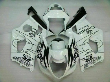 Branco Kit Carenagem Moto Suzuki GSXR 1000 K3 03-04