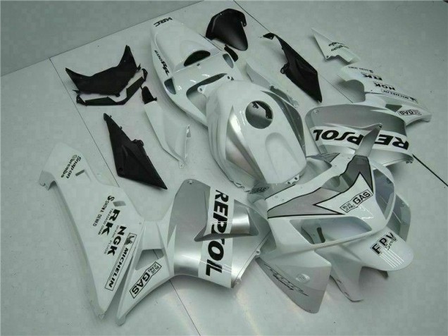 Branco Kits Carenagem Moto Honda CBR 600RR 05-06 Branco Kits Carenagem Moto Honda CBR 600RR 05-06