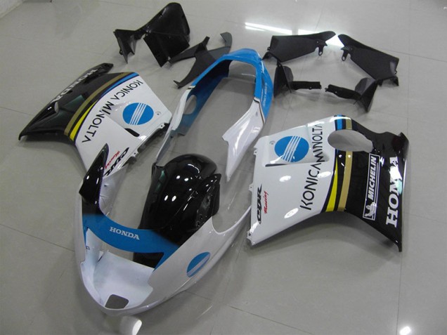 Branco Konica Minolta Carenagem Moto Honda CBR 1100 XX Blackbird 96-07 Branco Konica Minolta Carenagem Moto Honda CBR 1100 XX Blackbird 96-07