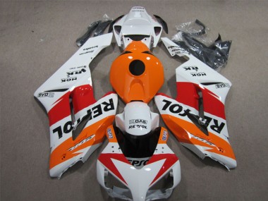Branco Laranja Repsol Carenagem Moto Honda CBR 1000RR 04-05