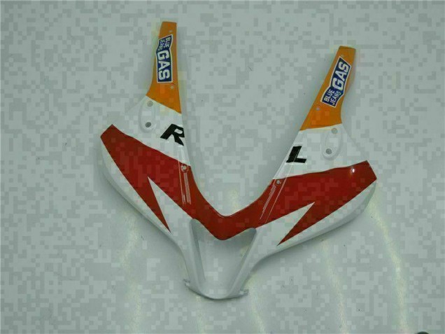 Branco Laranja Repsol Carenagem Moto Honda CBR 600RR 09-12 Branco Laranja Repsol Carenagem Moto Honda CBR 600RR 09-12