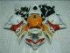 Branco Laranja Repsol Carenagem Moto Honda CBR 600RR 09-12 Branco Laranja Repsol Carenagem Moto Honda CBR 600RR 09-12