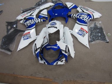 Branco Lucky Strike Motul Carenagem Moto Suzuki GSXR 750 K11 11-21