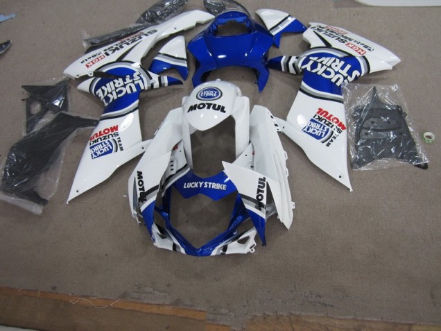 Branco Lucky Strike Motul Carenagem Moto Suzuki GSXR 750 K11 11-21